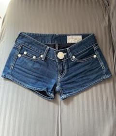 SLY デニムパンツ ハーフパンツ セール】THROW RIPPED HALF DENIM PT/BE リップド ハーフ デニム