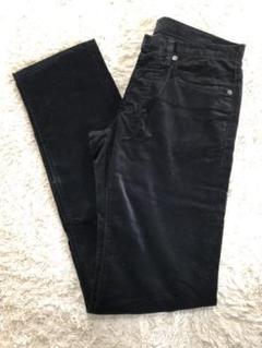 シップス ベロア 黒 スキニー パンツ