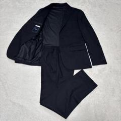 【在庫限り】 ビーミングbyビームス黒ストレッチスーツ(裏地なし)(NOMAD) スーツ