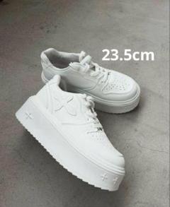 ‼️人気インスタグラマー着用‼️ 厚底 スニーカー ホワイトzara クロム