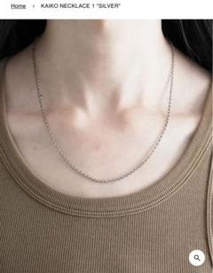 KAIKO NECKLACE 3 SILVER 925 ボールチェーンネックレス KAIKO【カイコー】necklace c 