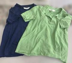 H&M ポロシャツ ネイビー＆グリーン 2枚セット