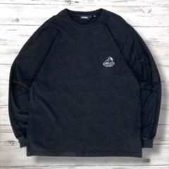 XLARGE エクストララージ ロンT 刺繍ロゴ 黒 ブラック L 1137