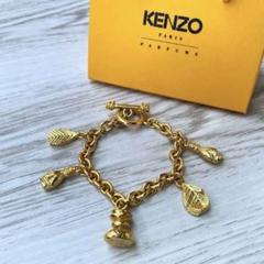 KENZO ケンゾー 大粒ストーン クリスタル ゴールド色 ブレスレット 美品 2025年最新】Kenzo レディース ブレスレットの人気アイテム