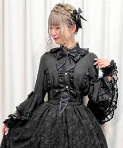 美品✨ アクシーズファムカワイイ　姫袖ブラウス レース　フリル　リボン　2way CI81X04S_sub03_L.jpg