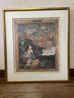 タイ ジムトンプソン購入 ブッダ物語 絵画 額装済 アジアンアート 瞑想 タイ ジムトンプソン購入 ブッダ物語 絵画 額装済 アジアン