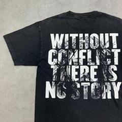 BLESSED　両面プリント　トップス　半袖　Tシャツ　古着　ブラック　M