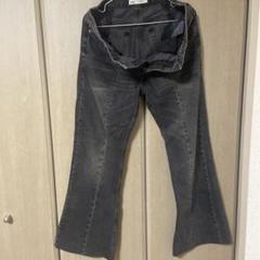 ZARA ダークグレー フレアデニム