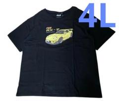 頭文字D イニシャルD FD RX-7 高橋啓介 ステッカー付き Tシャツ 4Ⅼ