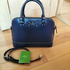 kate spade ネイビー ショルダーバッグ