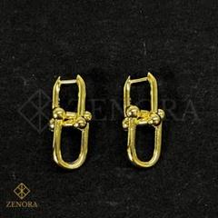 ハードウェア　ピアス✨刻印あり✨ 小さいサイズ】ピアス ハードウェア U字チェーン ゴールド 刻印