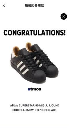 新品未使用 adidas SUPERSTAR 90 MIG JJJJOUND adidas SUPERSTAR 90 MIG JJJJOUND COREBLACK/OWHITE/COREBLACK