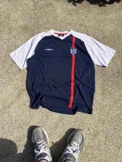 【美品】アンブロxイングランド代表 コットンTシャツ　XL ユニフォーム