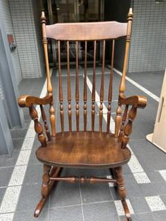 よったん　　5月2日購入　たいへい　木製ロッキングチェア ダークブラウン よったん様専用 5月2日購入 たいへい 木製ロッキングチェア