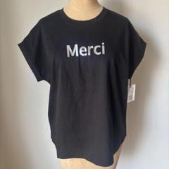 LASUDラシュッド　カットソー　Tシャツ　ブラックのサムネイル