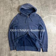 ユニクロ ダブルジップパーカー M チェック cityboy 短丈 フェード ユニクロ ダブルジップパーカー M チェック cityboy 短丈