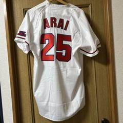 ミズノ　新井貴浩 サイズO XL ハイクオリティユニフォーム ホーム 25