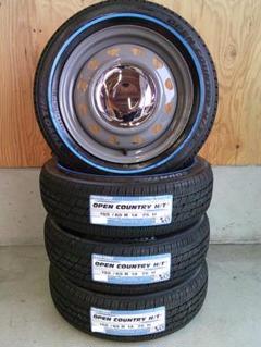 送料込☆TOYOオープンカントリーH/TⅡ☆155/65R14セット☆軽自動車のサムネイル