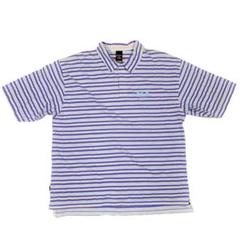 【SEAN JOHN】ショーンジョン ボーダーポロシャツ 刺繍ロゴ 3XL B系 Amazon | サイズ：S SEAN JOHN ショーン ジョン S/S ポロシャツ