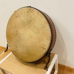 和太鼓　太鼓　アンティーク　14in 木彫り　龍彫り　長期保管品 和太鼓 太鼓 アンティーク 14in 木彫り 龍彫り 長期保管品