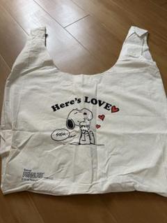 スヌーピー 布バッグ クリーム色