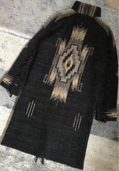 最高傑作 別格のチマヨ柄 RRL フリンジ マキシ丈 ニットガウン カーディガン