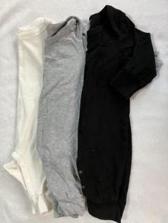 ロンパース　無地　1-3month 56-62cm 3枚セット