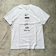 NIKE Inc Tシャツ ホワイト ブラック イエロー Lロゴ