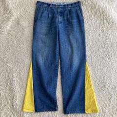 【唯一無二の存在感】1点物 1980sバーバリーズ ワイドデニムバギーパンツ