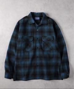【FJ着用モデル】BackNumber オンブレチェック シャツ XL BACK NUMBER】オンブレチェックオープンカラーシャツ（シャツ