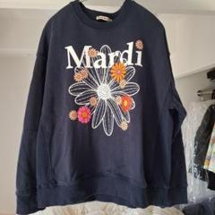 532 mardi スエットマルディネイビー古着フリーサイズ フード