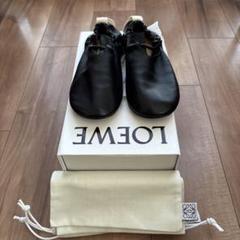 LOEWE スリッポン バブーシュー ボア バックル