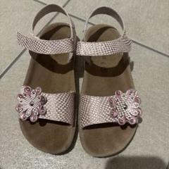GRUNLAND ジュニアサンダル ピンク22センチ