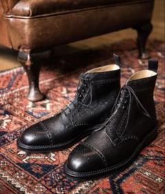 Crockett&Jones Dundee 黒ブーツ 6.5E 箱•袋付き　別注