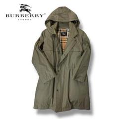 【美品】BURBERRY コットン モッズコート ダウンライナー付 カーキ S