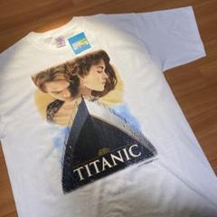 デッドストック タグ付き 90s タイタニック tシャツ ホワイト ムービー