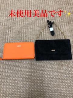 AHKAH 長財布&ストラップ付ウォレットセット