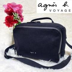 【極美品】アニエスベー Voyage サークルバッグ ポーチ 肩掛け レザー 黒 2025年最新】agnes b. VOYAGE レディース ショルダーバッグの