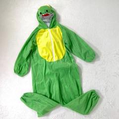 【超可愛い】恐竜 全身着ぐるみ 緑 仮装 コスプレ 変身 キッズ 120cm