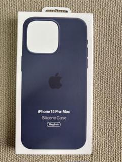 Apple純正iPhone 15 promaxシリコンケースStorm blue - メルカリ