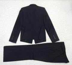 極美品 アンタイトル パンツスーツ セットアップ ビジネス ブラック シルク混S Office Style Collection スーツ＆オフィススタイル | UNTITLED