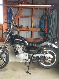 スズキ GN125H用 セミダブルシート GN125H gn125-2F タックロール セミダブルシート ブラック