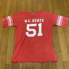 70〜80sVintage champion バータグ　Tシャツ USA製赤色