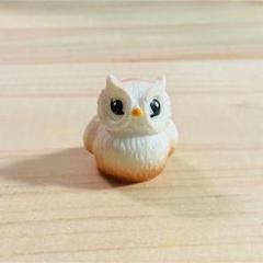 フクロウ　ミニチュア　置物　パーツ　飾り　1.6cm 5個セット