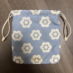 ☆KO1932□miumiu ポーチ ナイロンキャンバス 水色系 花柄 miumiu ポーチ ナイロンキャンバス 水色系 花柄