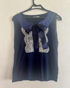 ロイスクレヨン 花柄刺繍 レースカットソー ブラック M 日本製 ロイスクレヨン 花柄刺繍 レースカットソー ブラック M 日本製