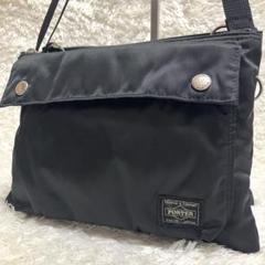 美品】PORTER × ANA ポーター ポケッタブル ショルダーバッグ 黒