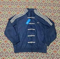 中国限定正規品　adidas トラックジャケット　ブルー　Sサイズ adidasアディダス 中国限定 蛇年トラックジャケット ネイビー