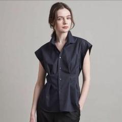完売品✨ ロエフ タフタ ギャザー ボウタイブラウス ゆったり 黒 LOEFF（ロエフ）の「＜LOEFF＞タフタ ギャザー ボウタイブラウス