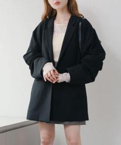Kastane　デザインオーバージャケット　ブラック